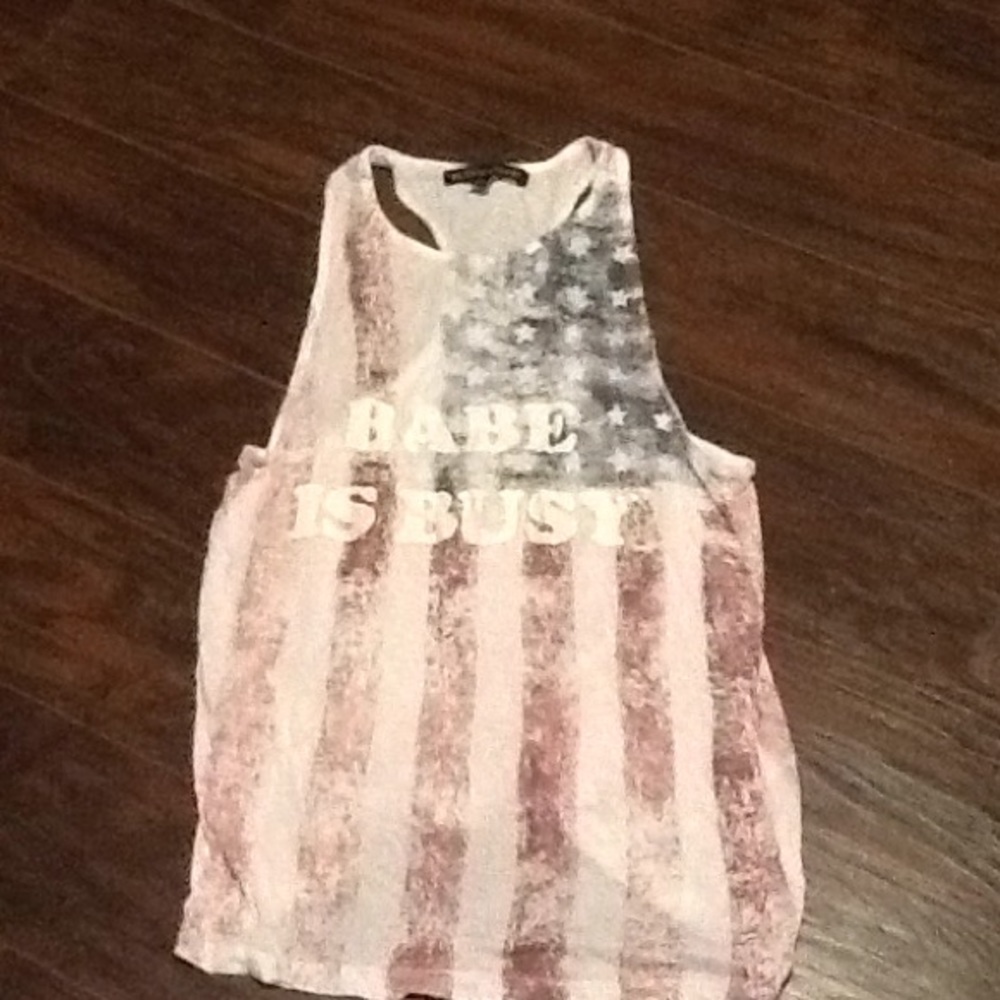 Babe is busy flag shirt